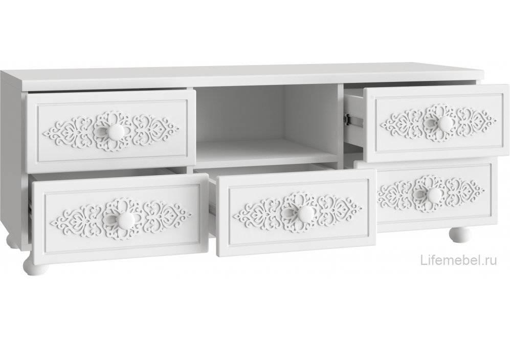 ТВ-тумба Ассоль АС-56 белое дерево