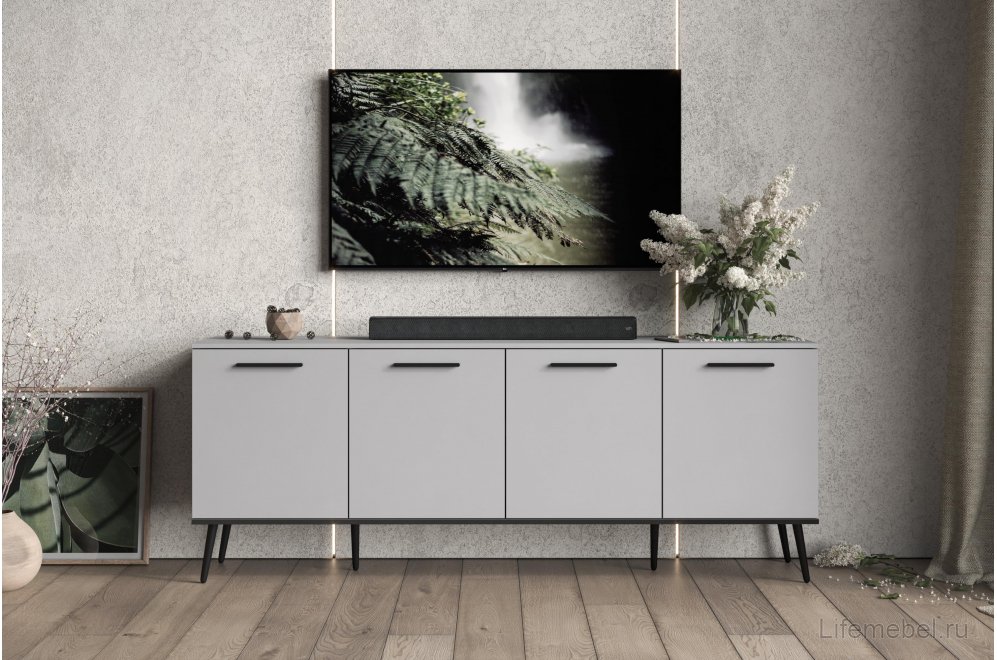 ТВ-тумба Арден шиншилла серая