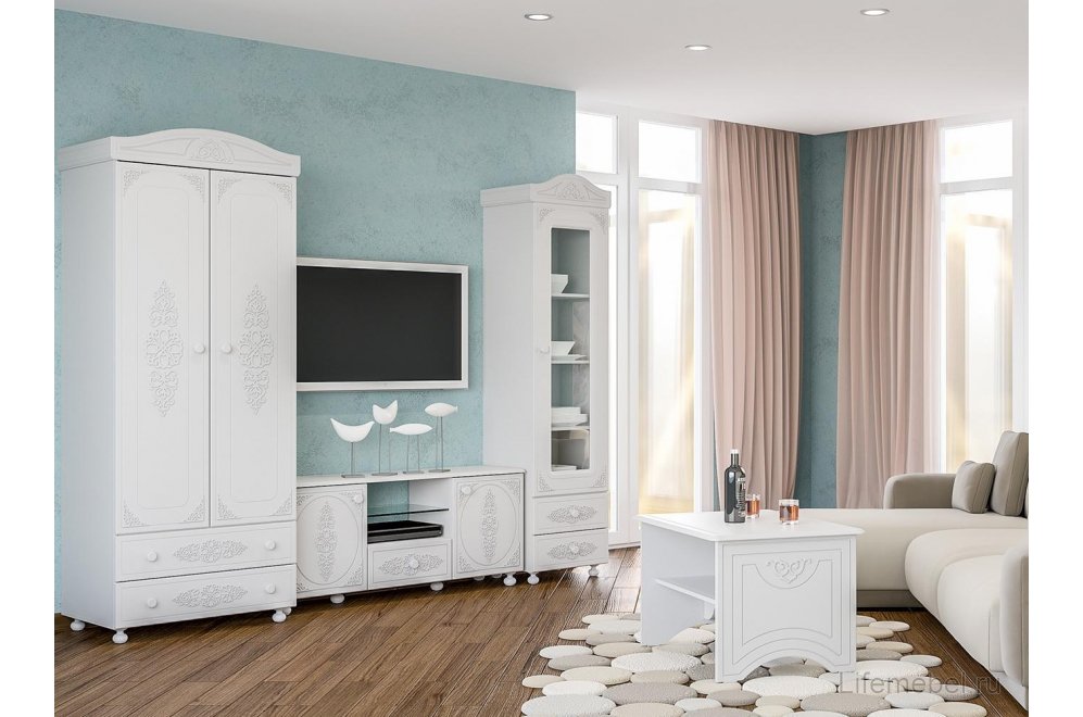 ТВ-тумба Ассоль АС-13 белое дерево