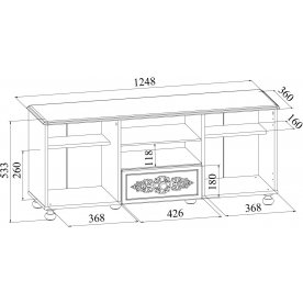 ТВ-тумба Ассоль плюс АС-13