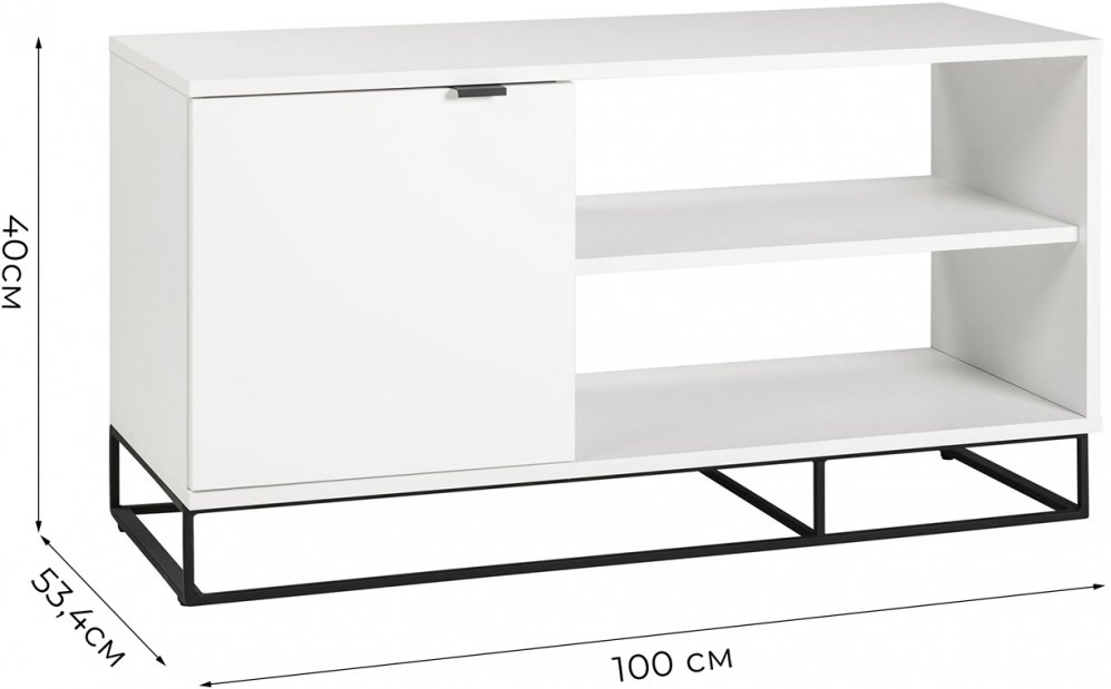 ТВ-тумба City белый