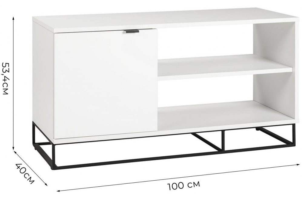 ТВ-тумба City малая белая
