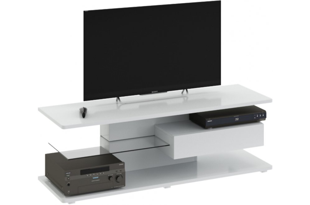 ТВ-тумба Diamond тип 1 белый глянец