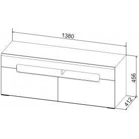 ТВ-тумба Фьюжн