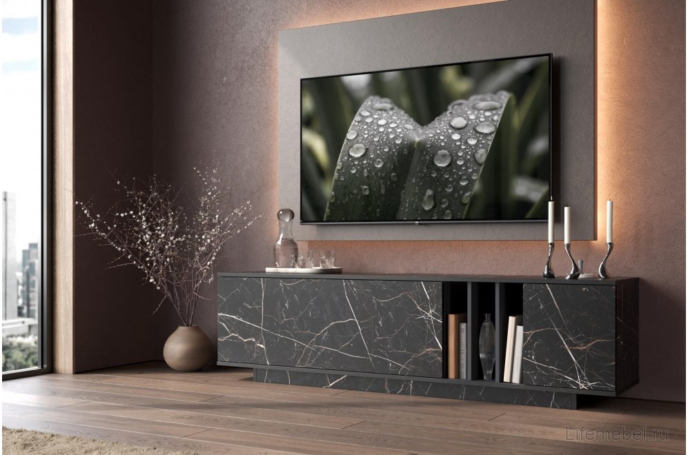 ТВ-тумба Ильсана файерстоун / графит
