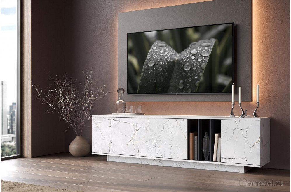 ТВ-тумба Ильсана оникс / графит