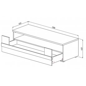 ТВ-тумба Куба 1705.М4
