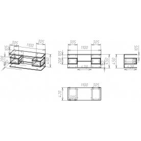 ТВ-тумба Мебелайн Эксклюзив-7