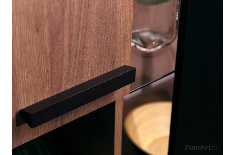 ТВ - тумба Nature 333 дуб табачный craft / дуб табачный craft черный