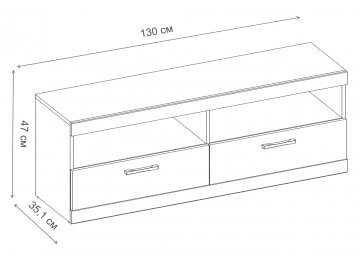 ТВ-тумба Oskar RTV 2S2NL