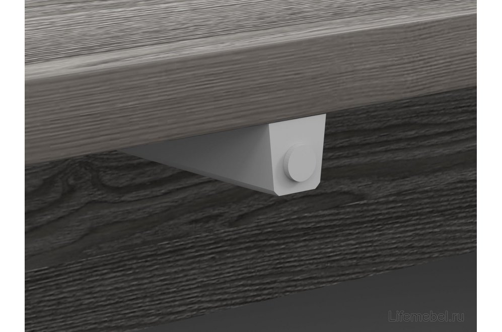 ТВ-тумба Summit 10 26 НМ 011.86-01 ПВХ софт графит / ясень анкор темный kr