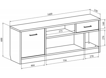 ТВ-тумба Виктория ВИ-1К