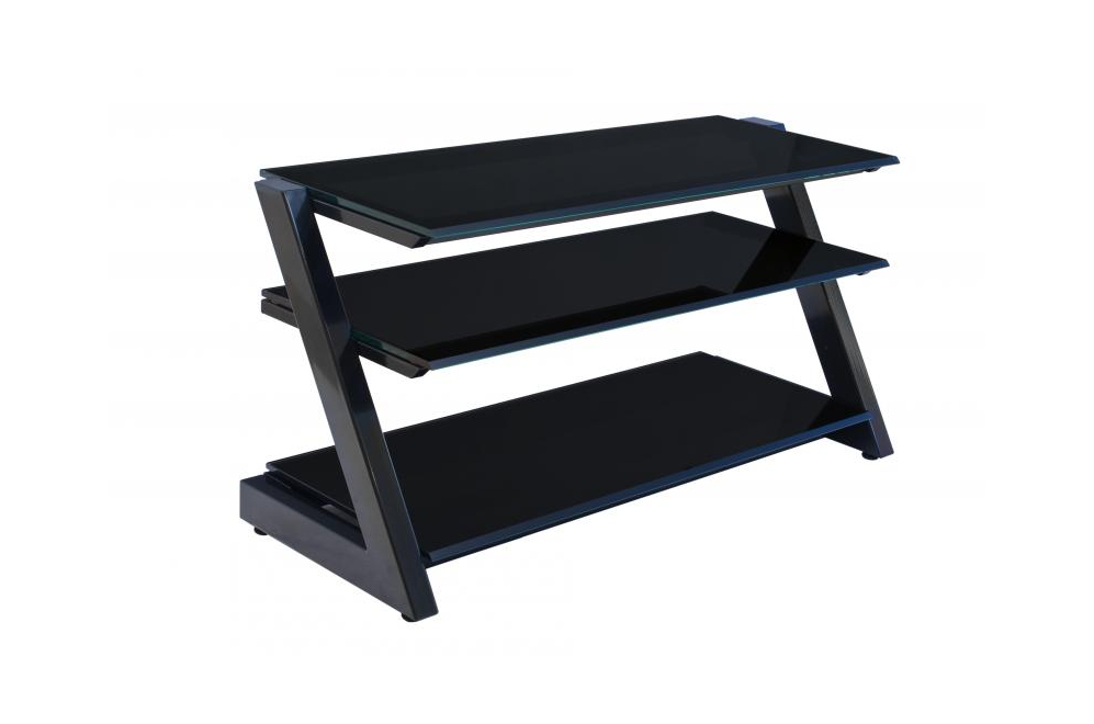ТВ-тумба Зетка 80 см стекло черное