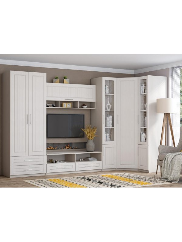 Шкаф Аллегро Прованс вариант 9 бодега / сандал белый