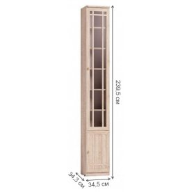 Шкаф для книг Sherlock 35 дуб сонома правый