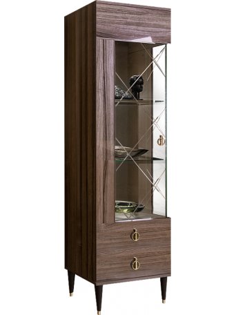 Витрина Rimini 1С левая орех империя / золото