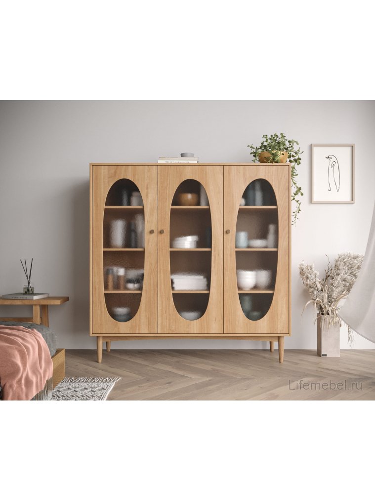 Витрина Баббл (Bubbles) BBL04 Орех