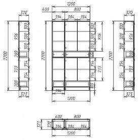 Витрина Мебелайн-44