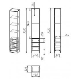 Витрина Мебелайн-50