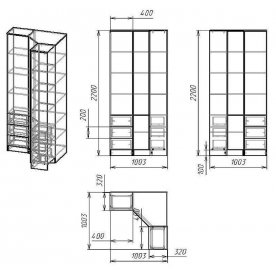 Витрина Мебелайн-54