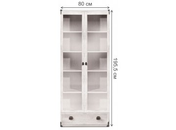 Витрина Индиана JWIT 2D1S сосна каньон