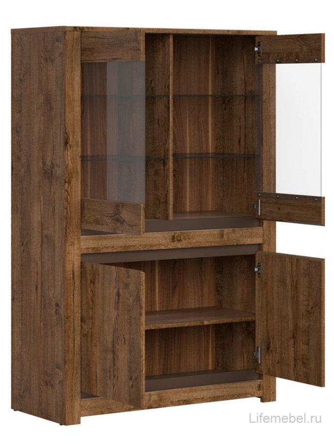 Витрина Када REG2W2D дуб april