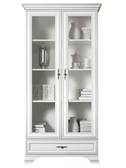 Витрина Kentaki S320-REG2W1S белая