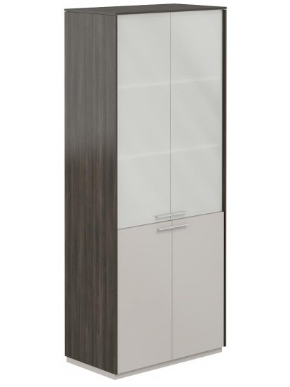 Витрина NZ-0351 бренсон трюфель / серый камень