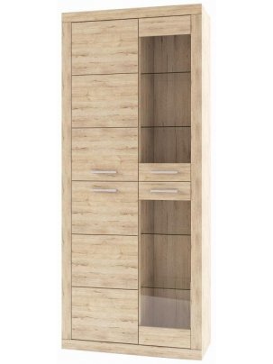 Витрина Oskar 2V2D дуб санремо