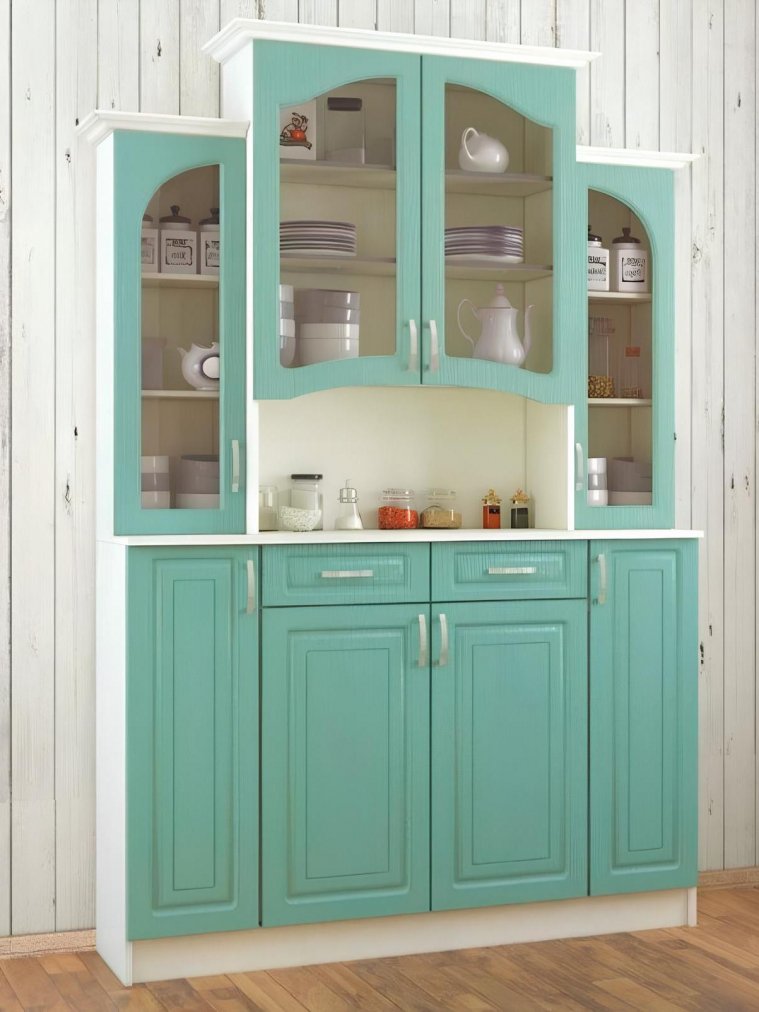 Витрина Прованс-014 клен бирюза