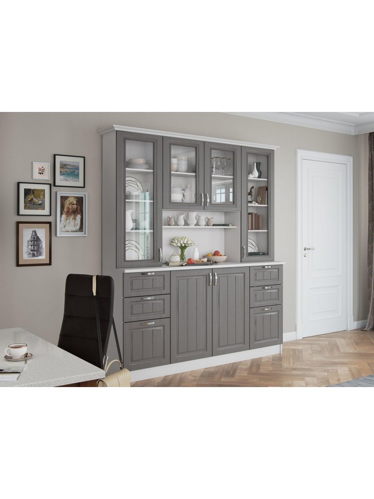 Витрина Прованс-16 клен серый