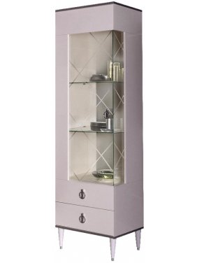 Витрина Rimini РМВ1-1С левая слоновая кость / серебро