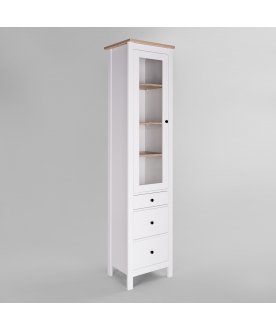 Витрина Сага белый / ясень