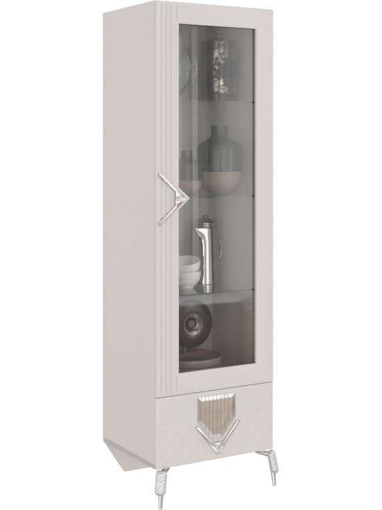 Витрина Савелья ГСВ-01 кашемир / серебро