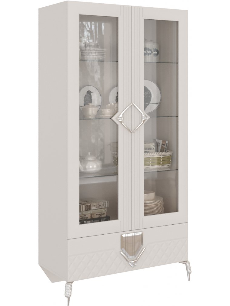 Витрина Савелья ГСВ-03 кашемир / серебро