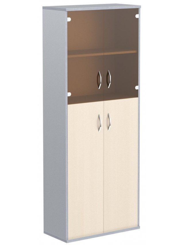 Витрина Imago СТ-1.7 клен / металлик