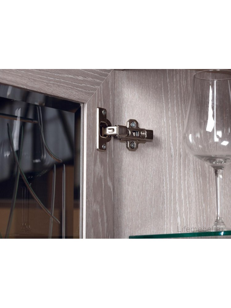 Витрина Лючия №186 дуб оксфорд серый