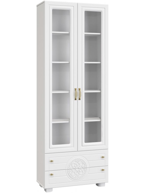 Витрина Монблан МБ-27К белое дерево