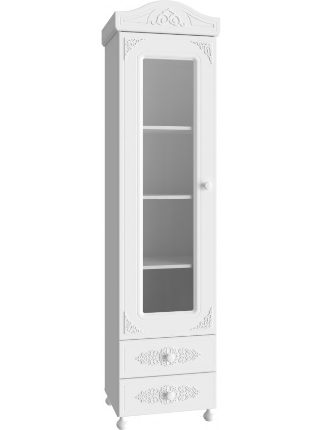 Витрина Ассоль АС-1 белое дерево