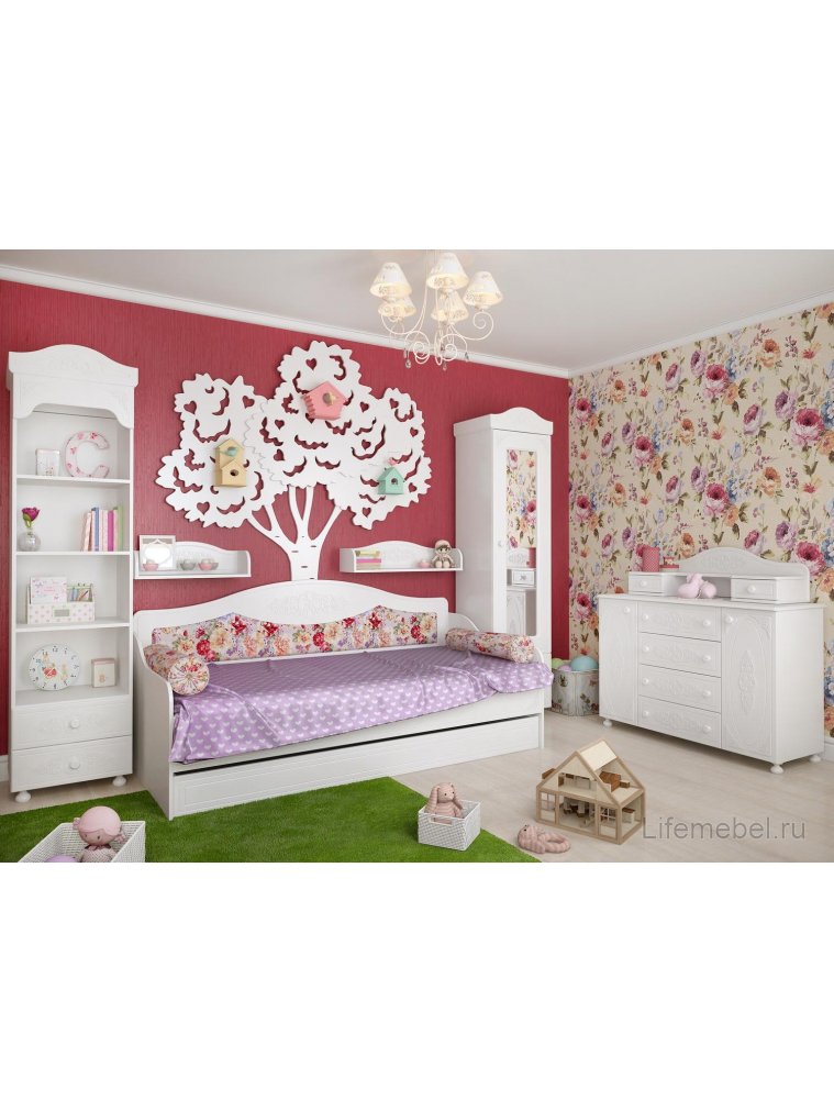 Витрина Ассоль АС-1 белое дерево