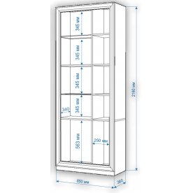 Витрина ШВтВ-ФСД-БЯН Н левая