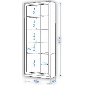 Витрина ШВтВ-ФСД-ФГК Н левая