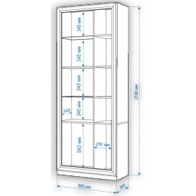 Витрина ШВтВ-ФСД-ФГК Н левая