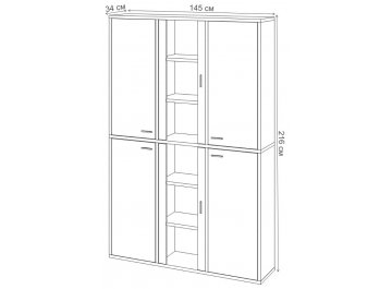 Витрина Оревро (ш3в2)+4ФГ+2ФС НБЕ