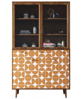 Витрина Воаб орех / принт 14