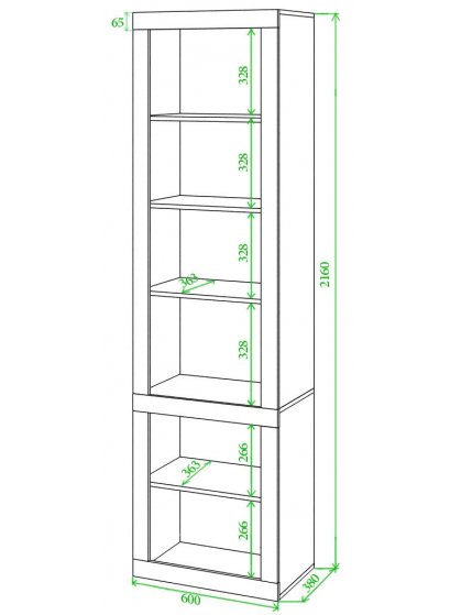 Витрина Торевро БЕБЕ белая / белая