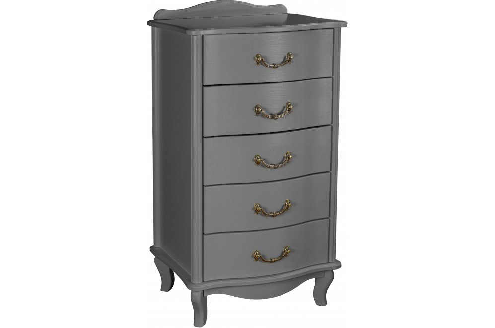 Комод Комод Джульетта 5 ящиков серый