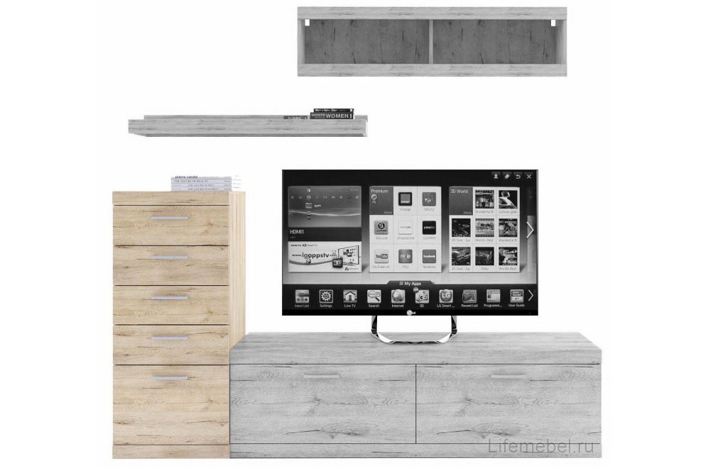 Комод Oskar 5S/50 дуб санремо