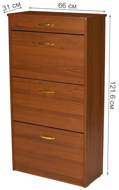 Обувница 23Б красный орех