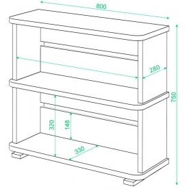 Стеллаж СБ-25/2